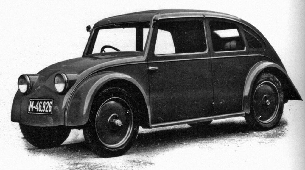 Volkswagen Käfer wird Tatra V570 kopiert.