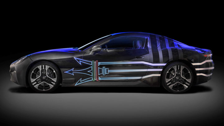 Der neue Maserati GranTurismo eröffnet die elektrische Produktpalette von Folgore.